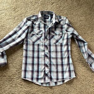 New boys wrangler pearl snap